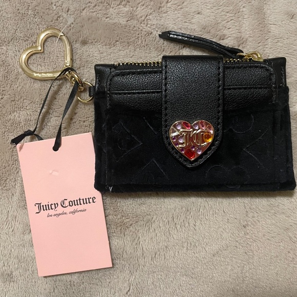 Juicy Couture Handbags - NEW Juicy Couture Black Glitz Out Tab Elongated CC Wallet